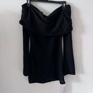 Elegant Black Off-Shoulder Dress